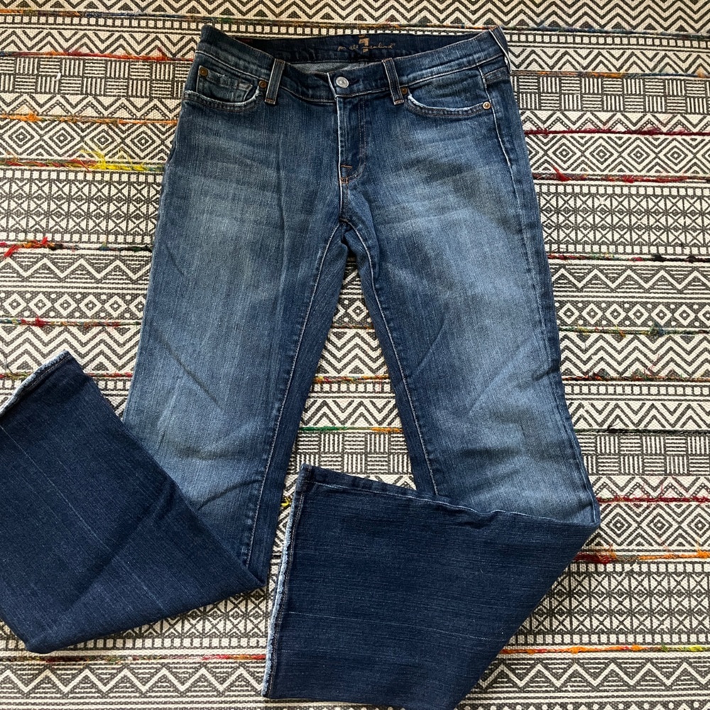 7 for all mankind blue jeans